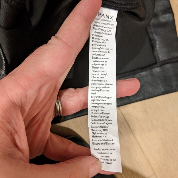 Faux Leather form fitting dress - Picture 4 of 6